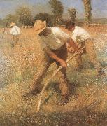 Sir George Clausen,RA The Mowers china oil painting artist